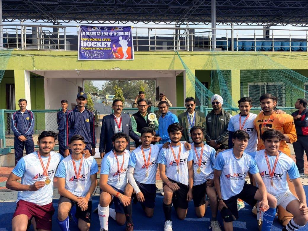 एलएनसीटी ने आरजीपीवी नोडल हॉकी (पुरुष) का खिताब जीता