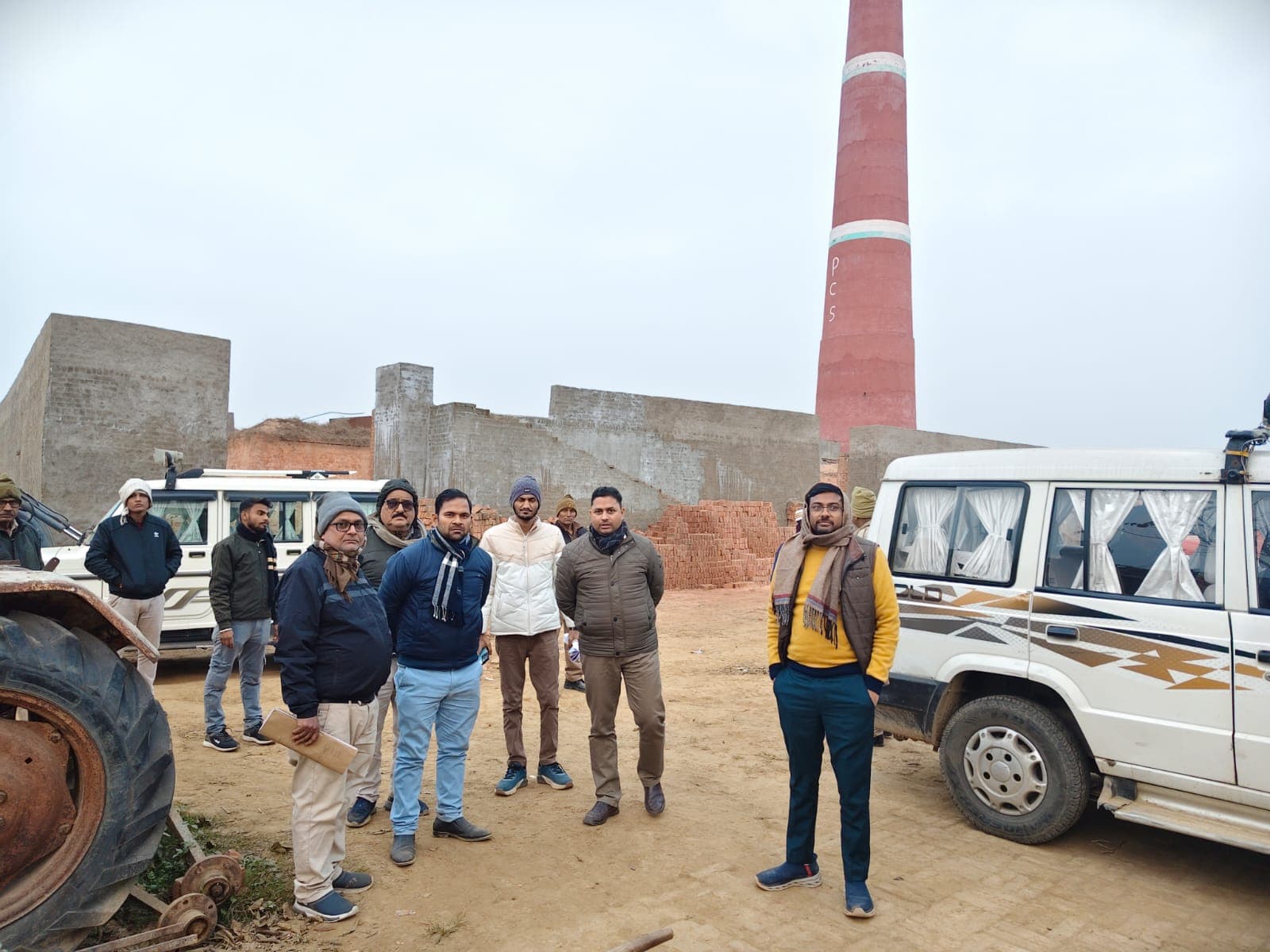 विनिमय शुल्क जमा न करने पर 4 ईंट भट्ठों पर कार्रवाई, कच्ची