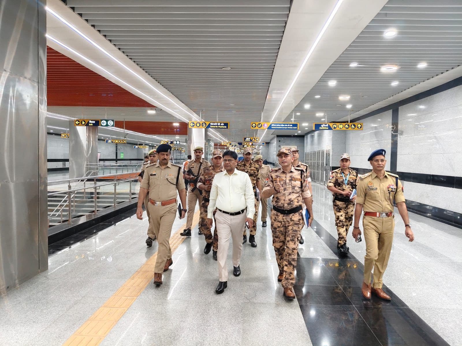 सेनानायक सर्वानंद यादव (IPS) द्वारा यूपीएसएफ की 05वीं वाहिनी के अंतर्गत RRTS/MRTS