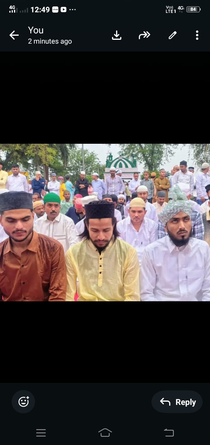 सहजनवा में ईद -- फितर का त्योहार शांति और सौहार्द के साथ