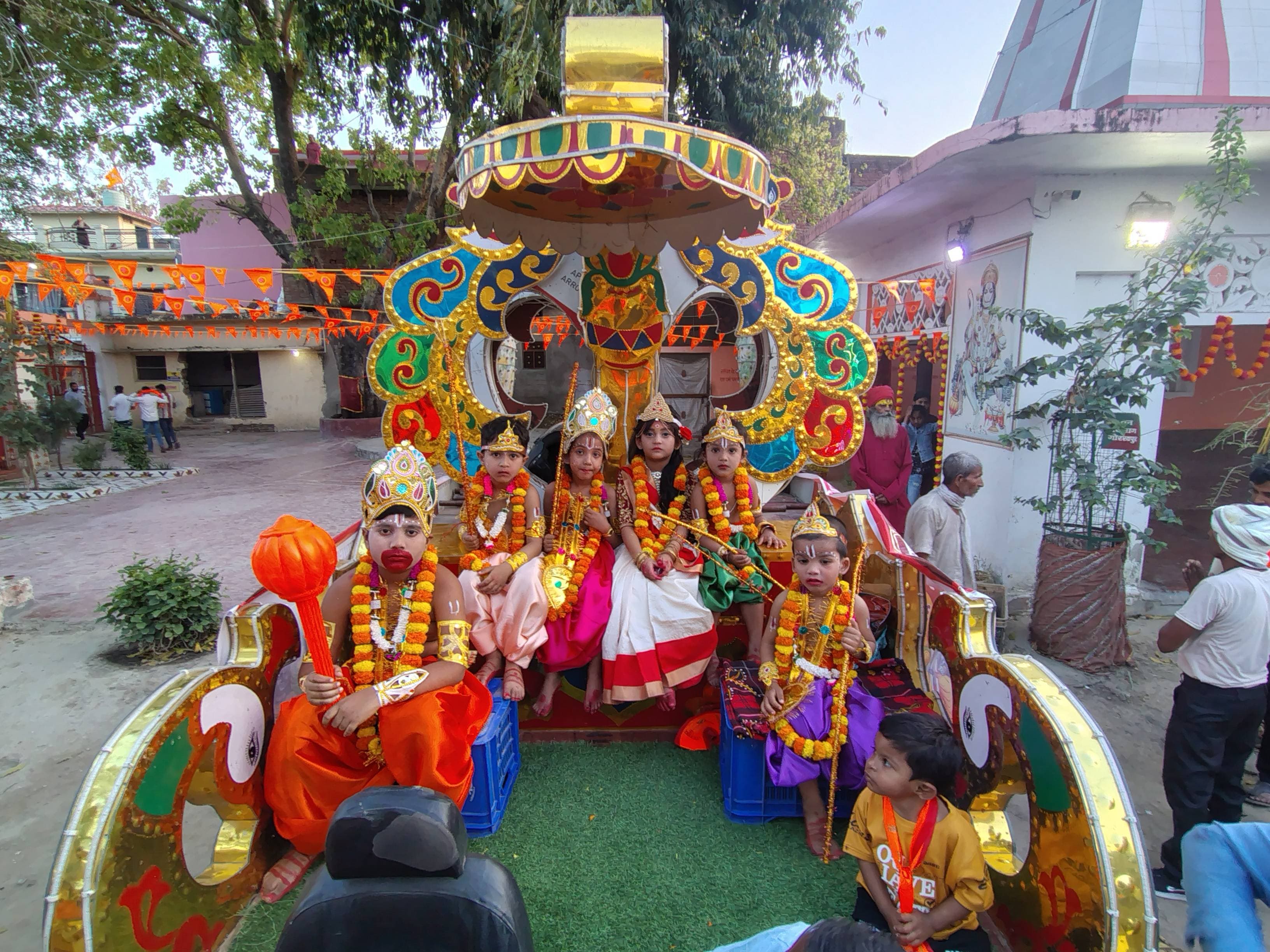 सिकरीगंज में रामनवमी पर निकला भव्य श्रीराम जुलूस, भक्तिमय हुआ पूरा क्षेत्र