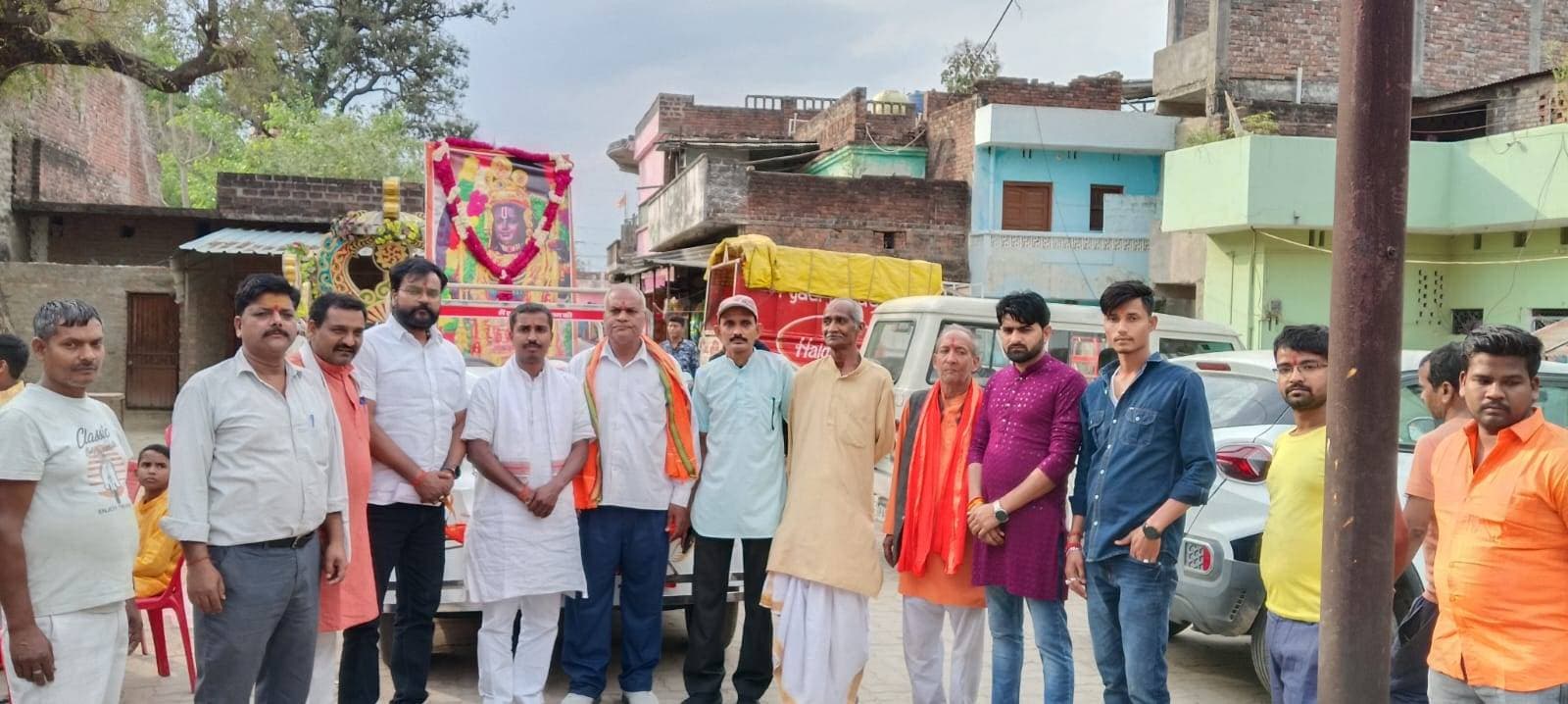 जयसिंहपुर प्रखंड के गोसाईगंज मे राम नवमी के उपलक्ष्य में विहिप ने