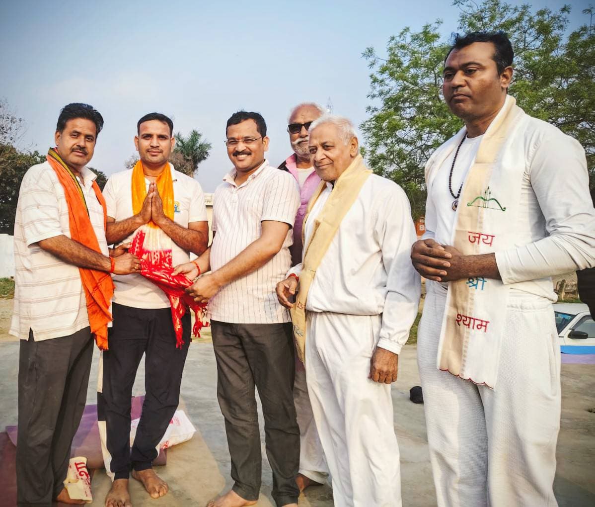योगाचार्यो को विधायक किये सम्मानित...