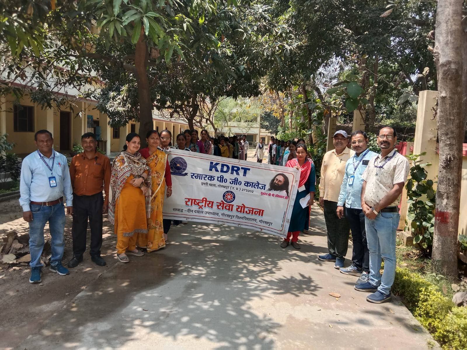 नारी शक्ति वंदन के तहत केडी आरटी में निकली जागरूकता रैली