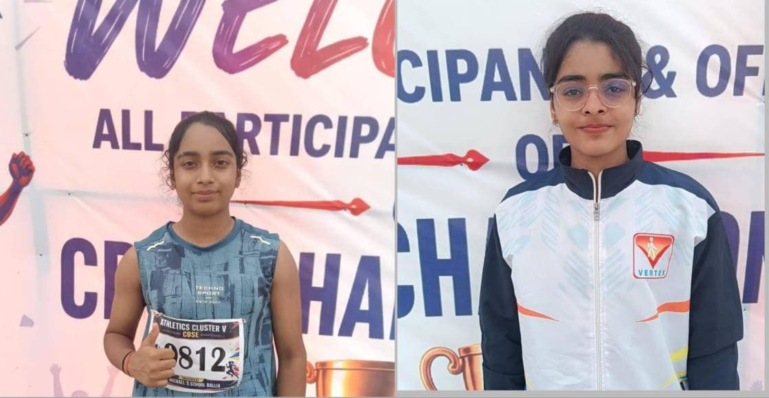 वर्टेक्स की स्नेहा और वंशिका नेशनल के लिए क्वालीफाई
