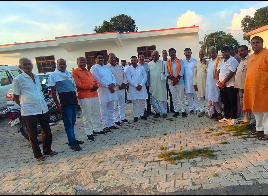 श्री हनुमान मंदिर परिसर में सेवा संकल्प अभियान को लेकर भाजपा मंडल
