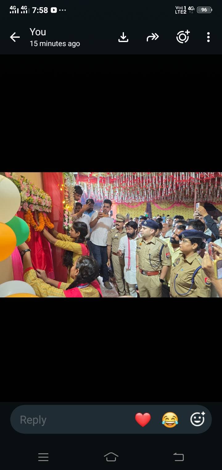 *बालिकाओं ने किया पुलिस चौकी कसरवल और समधिया के नवनिर्मित भवनों का