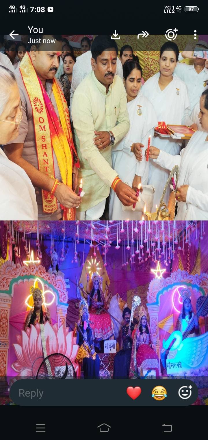 सहजनवां में नवरात्र पर ब्रह्माकुमारीज की ओर से त्रिदिवसीय चैतन्य देवियों की